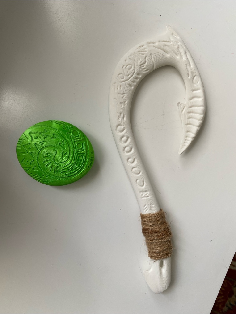 Moana - Maui hook and Te Feti heart Halloween Costume props